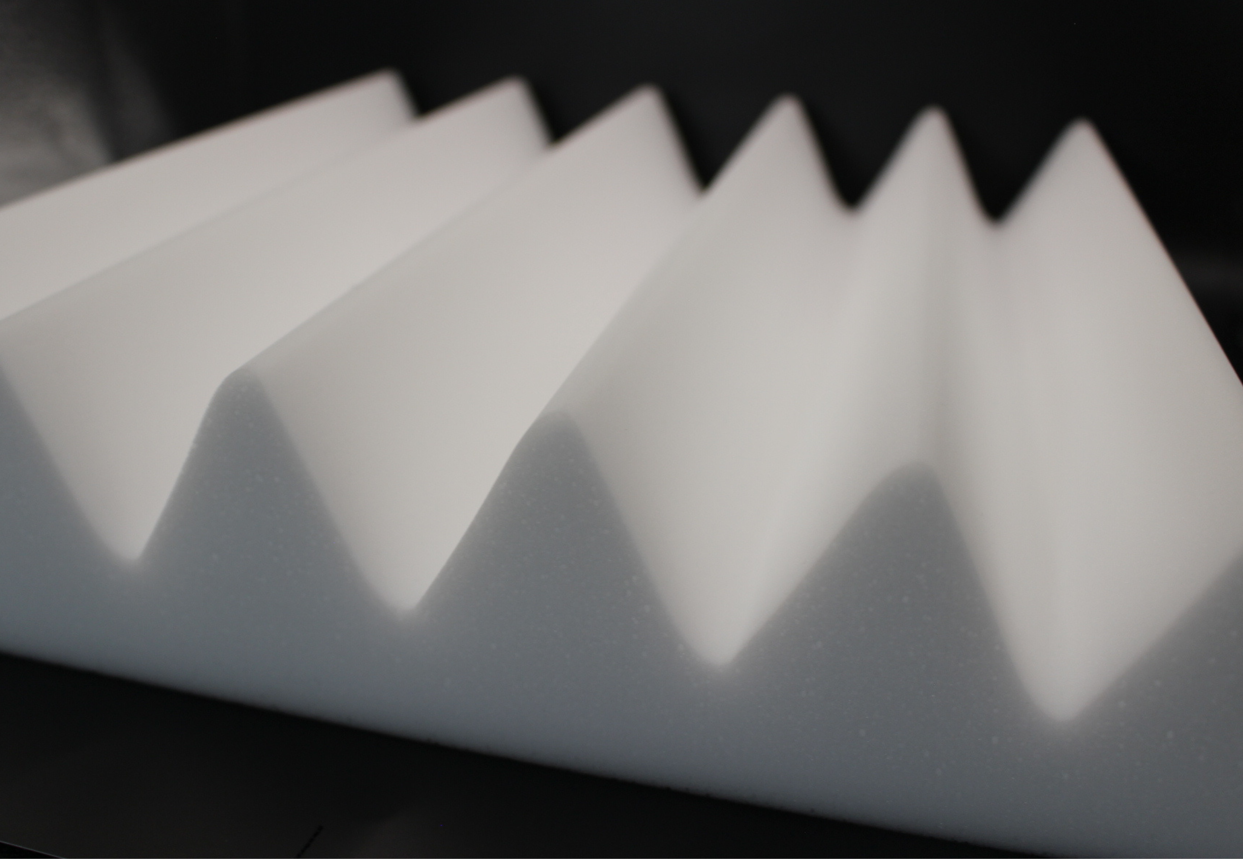 White Acoustic Foam Panels - 12x12x2.5"