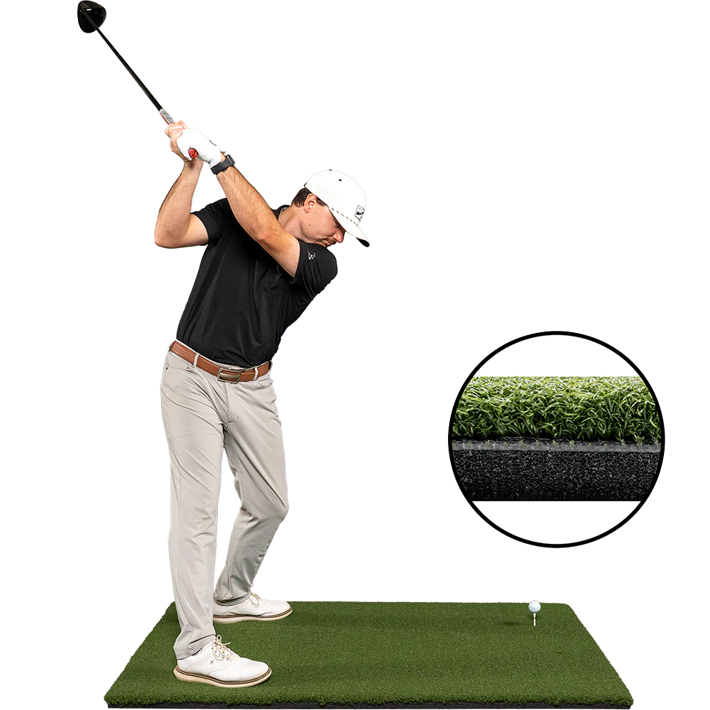 Super Tee Golf Hitting Mat (Shock-Absorbent Foam Base)