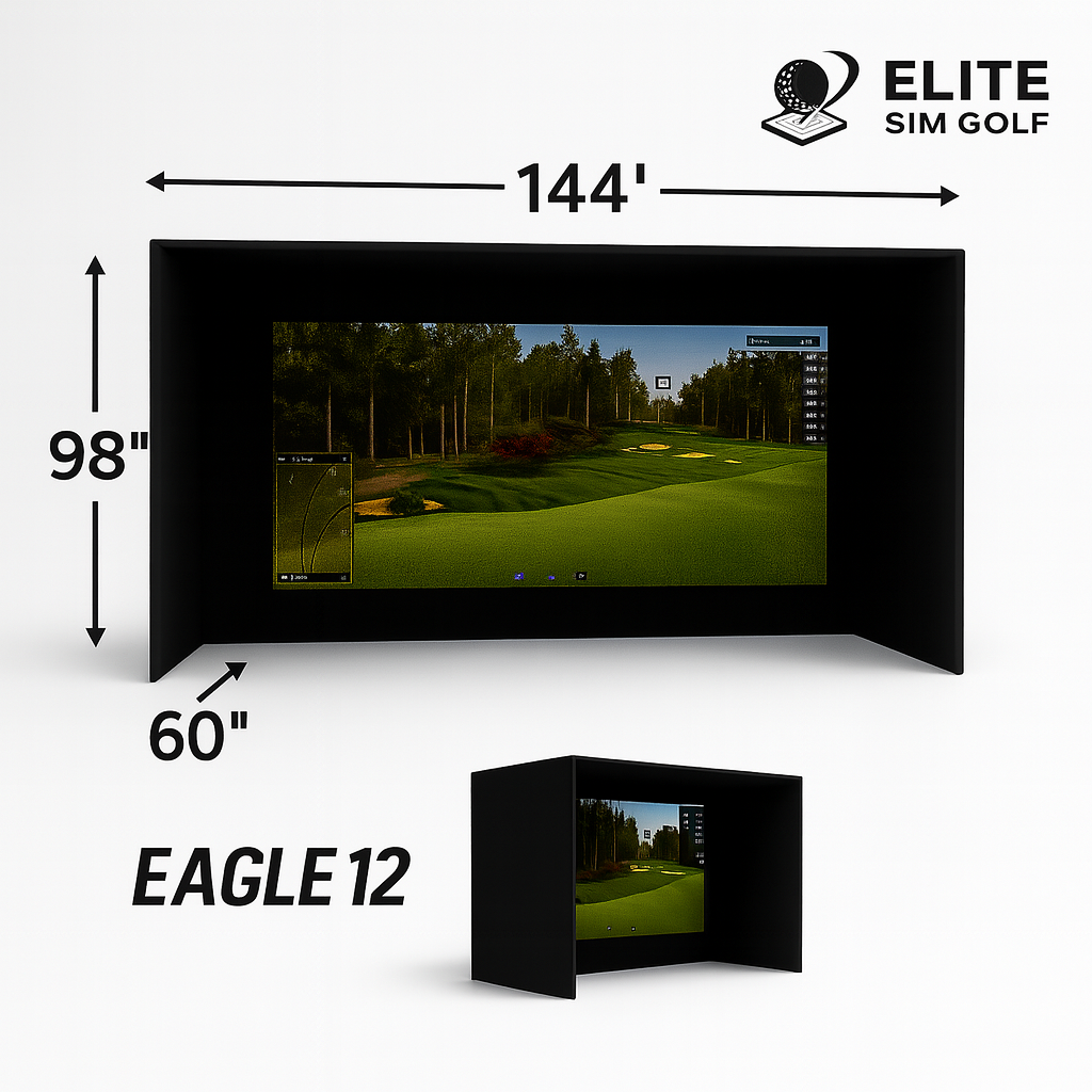 Eagle 12 Premium Golf Simulator Enclosure by Elite Sim Golf