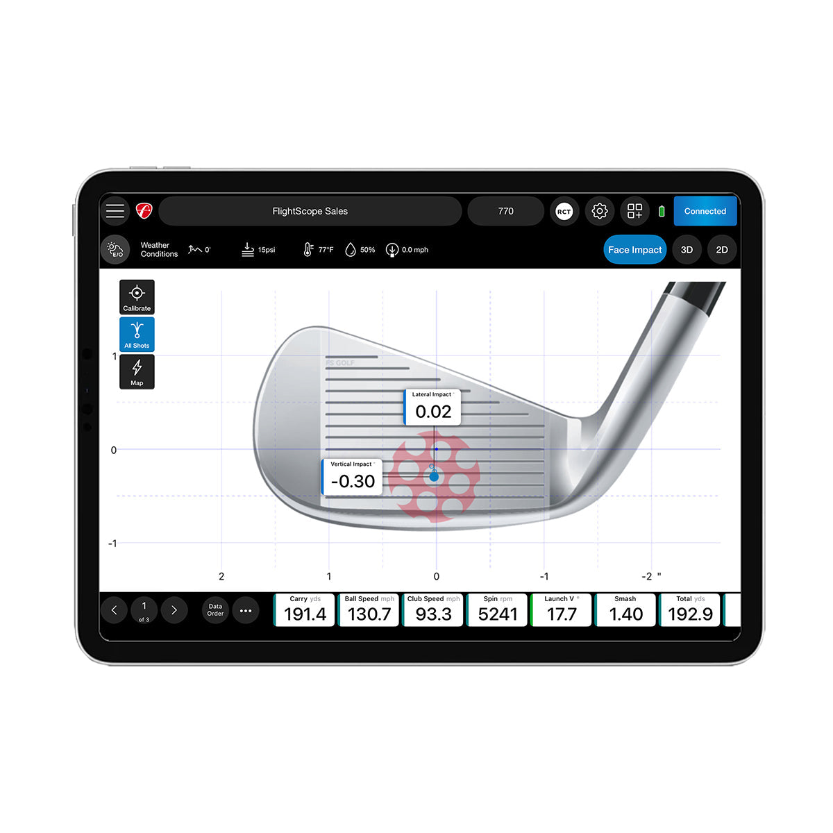 FlightScope Face Impact Location – Precision Clubface Feedback for Mevo+