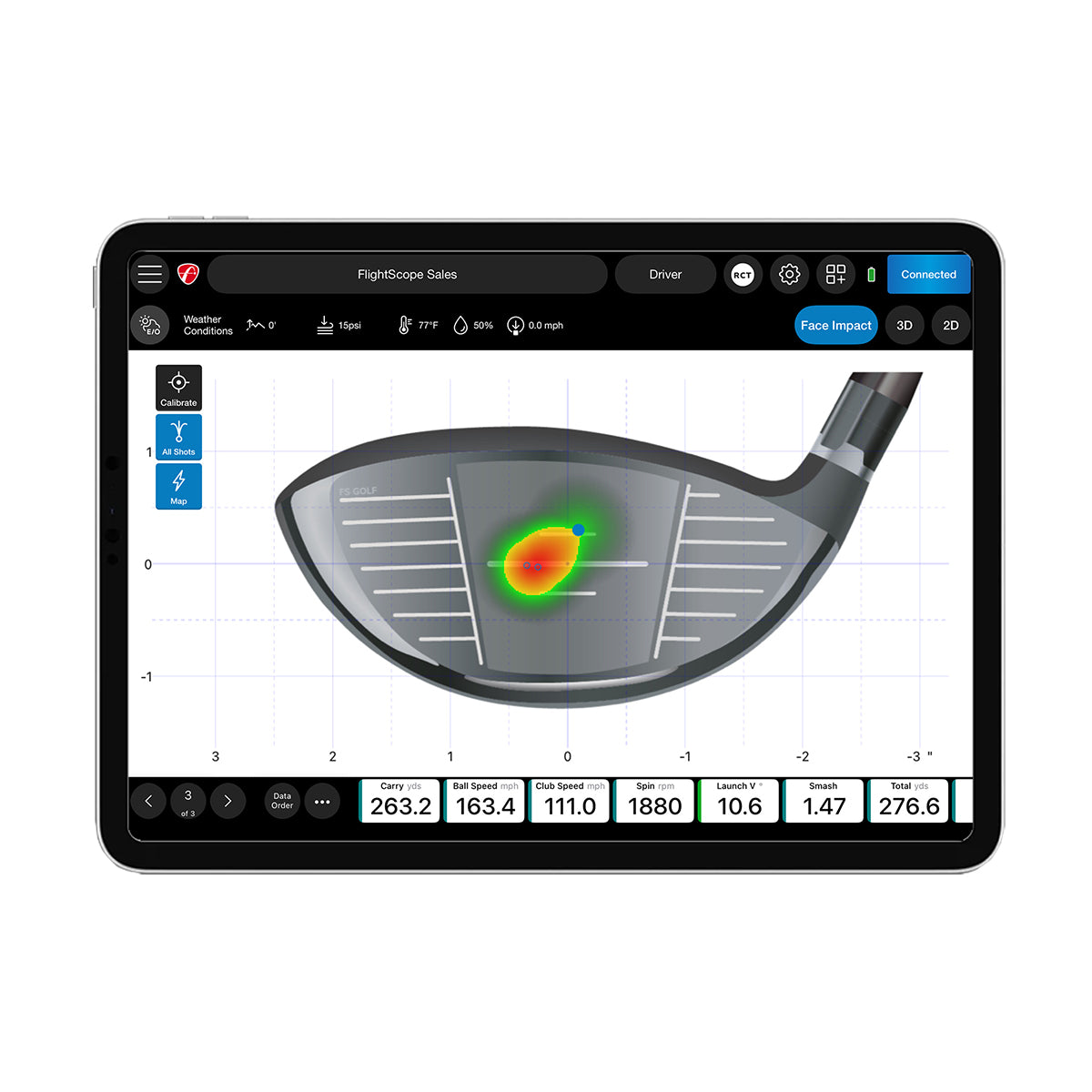 FlightScope Face Impact Location – Precision Clubface Feedback for Mevo+