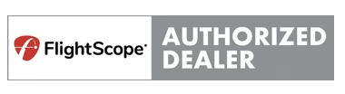 FlightScope authorized dealer logo on a gray background