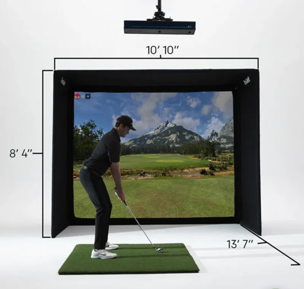 TruGolf Starter 10 Home Golf Simulator Package - Complete Setup