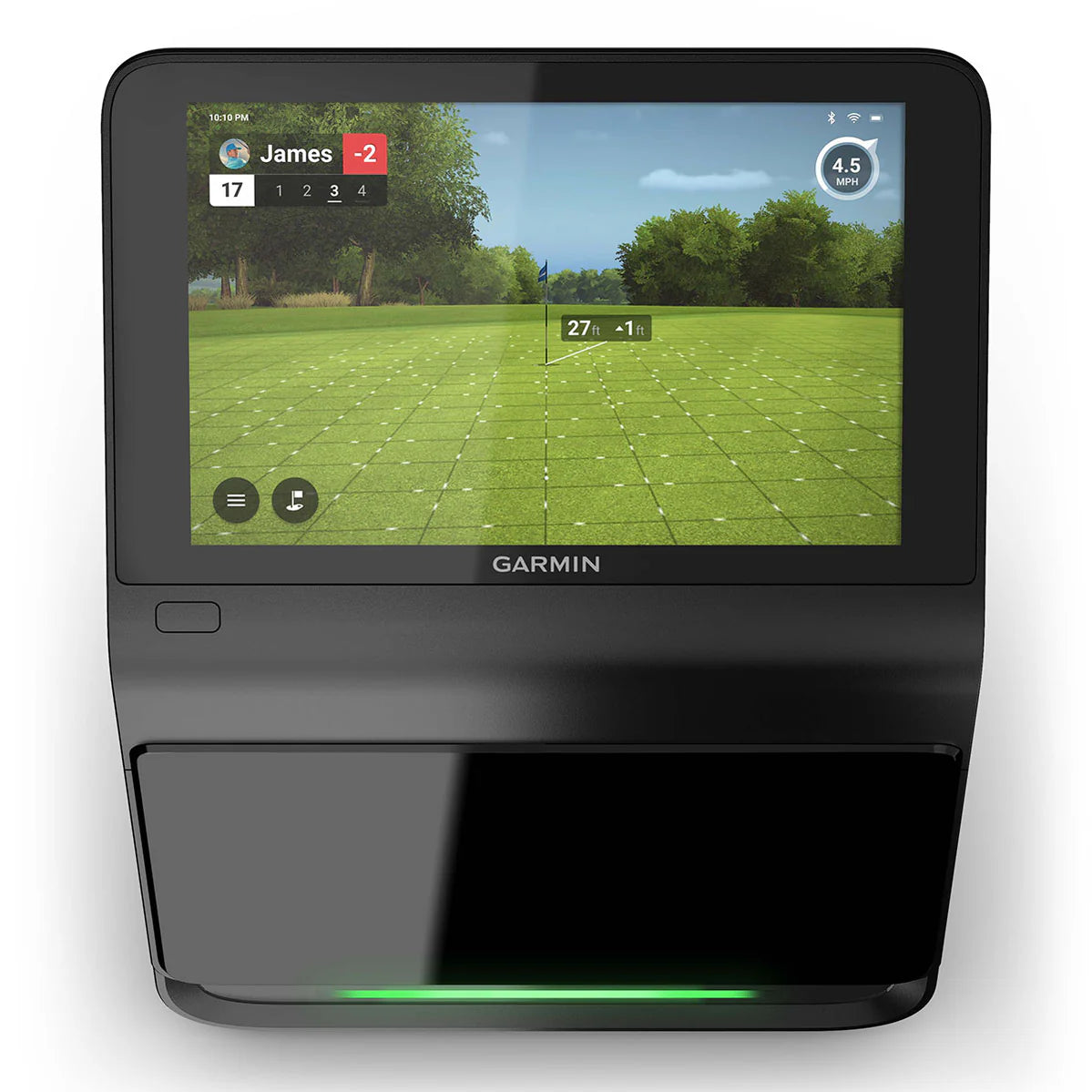 Garmin Approach R50 golf simulator device on a white background