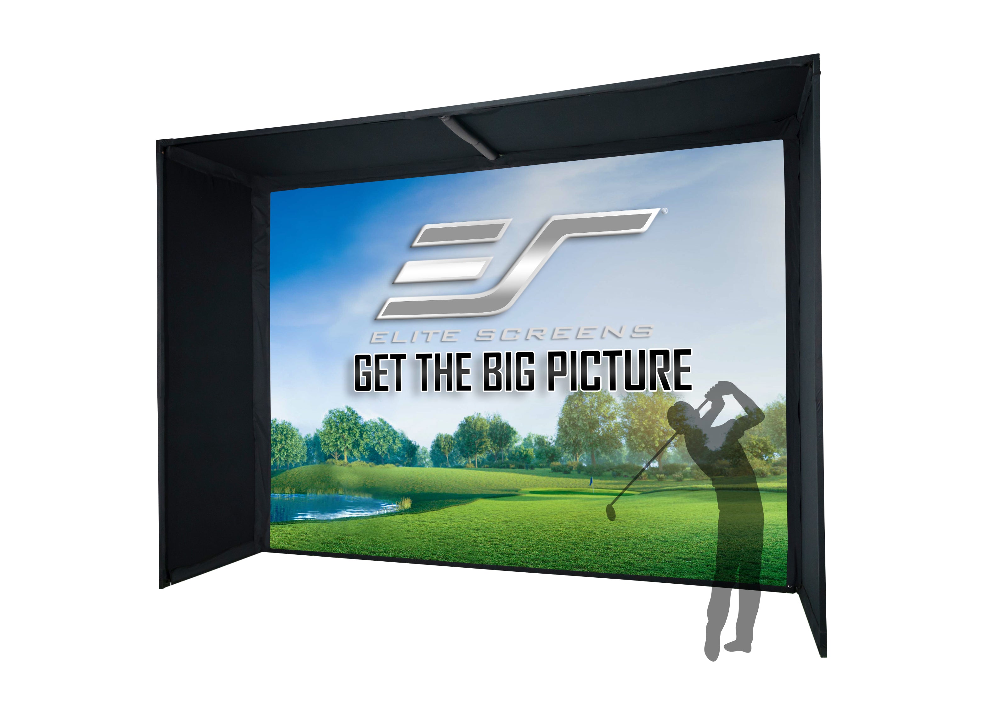 Elite Screen GolfSim Bay Series - Complete Golf Simulator Screen & Enclosure System