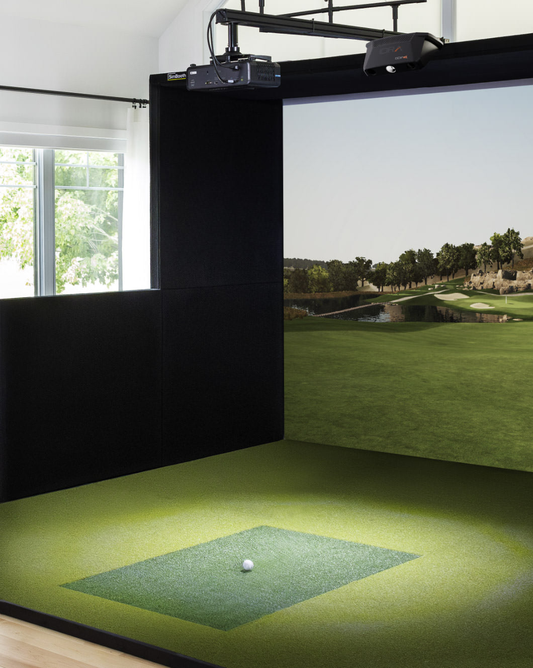 GolfIn SIMBOOTH Kit 2 - Complete Indoor Golf Simulator for Home