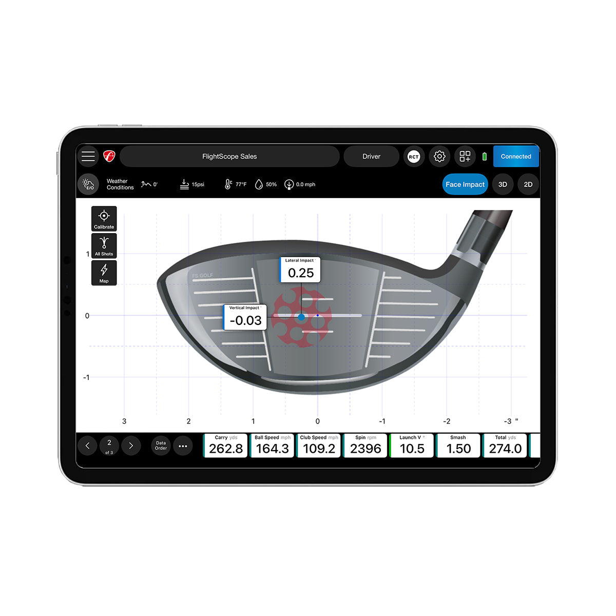 FlightScope Face Impact Location – Precision Clubface Feedback for Mevo+