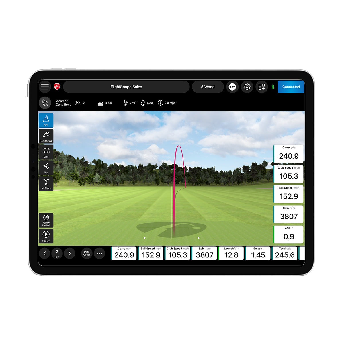 FlightScope Mevo+ Launch Monitor – Portable Golf Simulator & Data Tracker