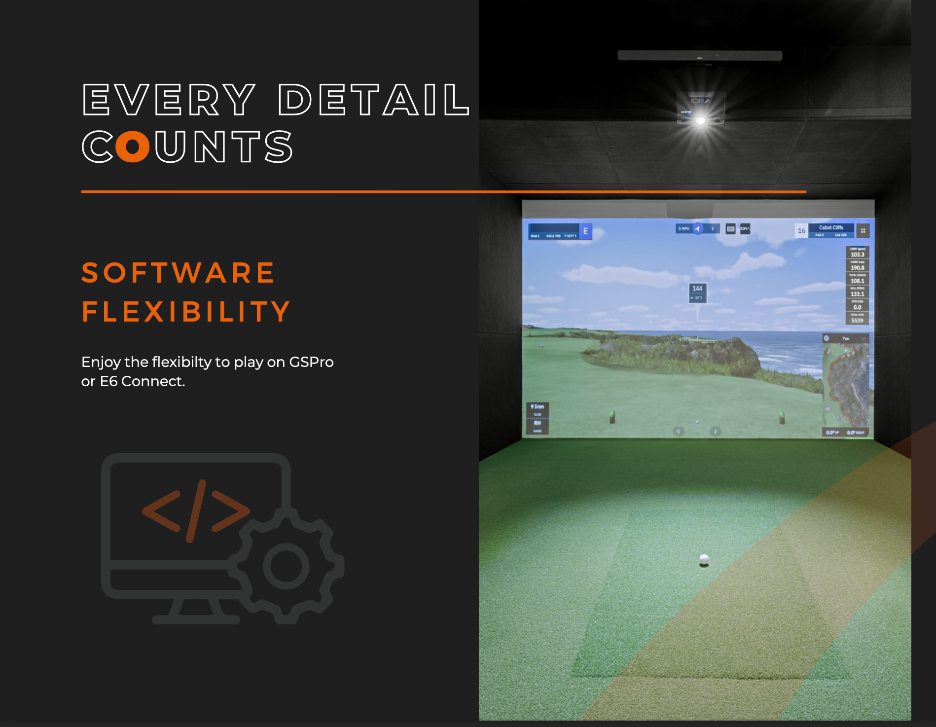 GolfIn's IDRA II Launch Monitor