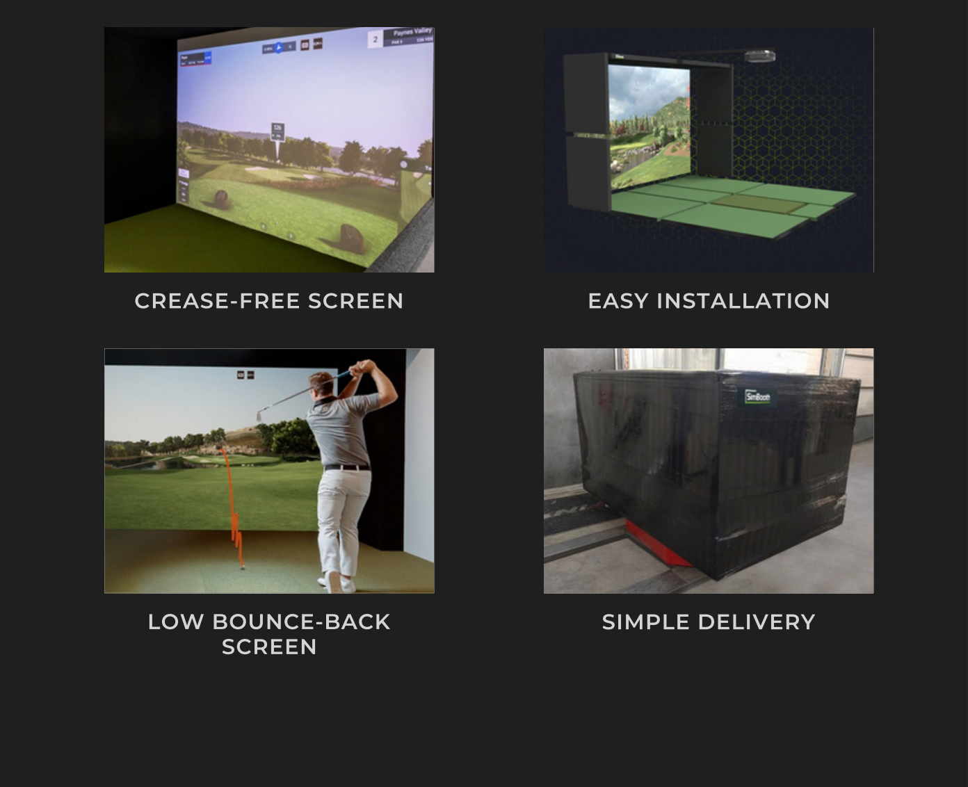 GolfIn SIMBOOTH Kit 1 Golf Simulator Package