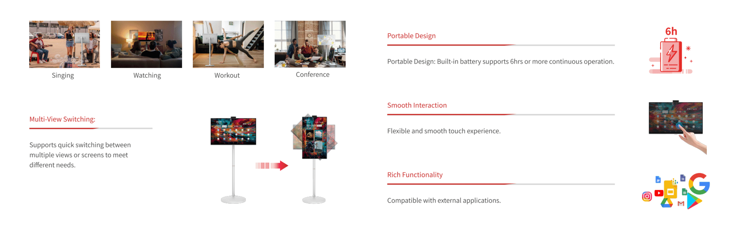 VTI 32-Inch Portable Touchscreen Monitor – The Ultimate Display for Golf Simulators and On-the-Go Coaching
