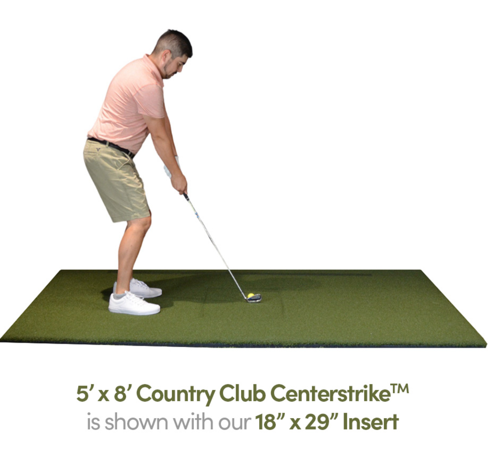 The Country Club Centerstrike™ Golf Mat by Real Feel Golf Mats™ | Premium Golf Hitting Mat