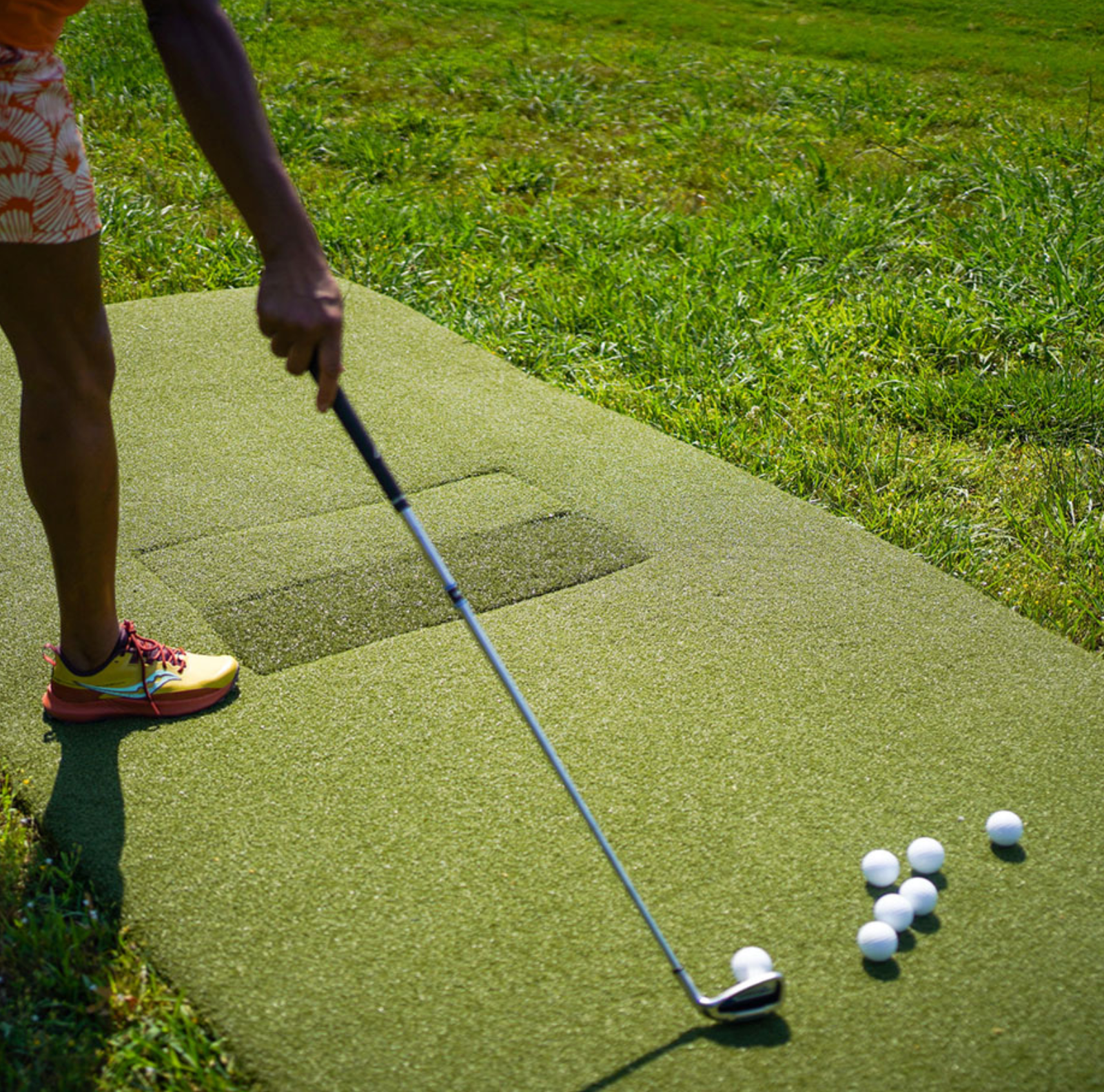 The Country Club Centerstrike™ Golf Mat by Real Feel Golf Mats™ | Premium Golf Hitting Mat