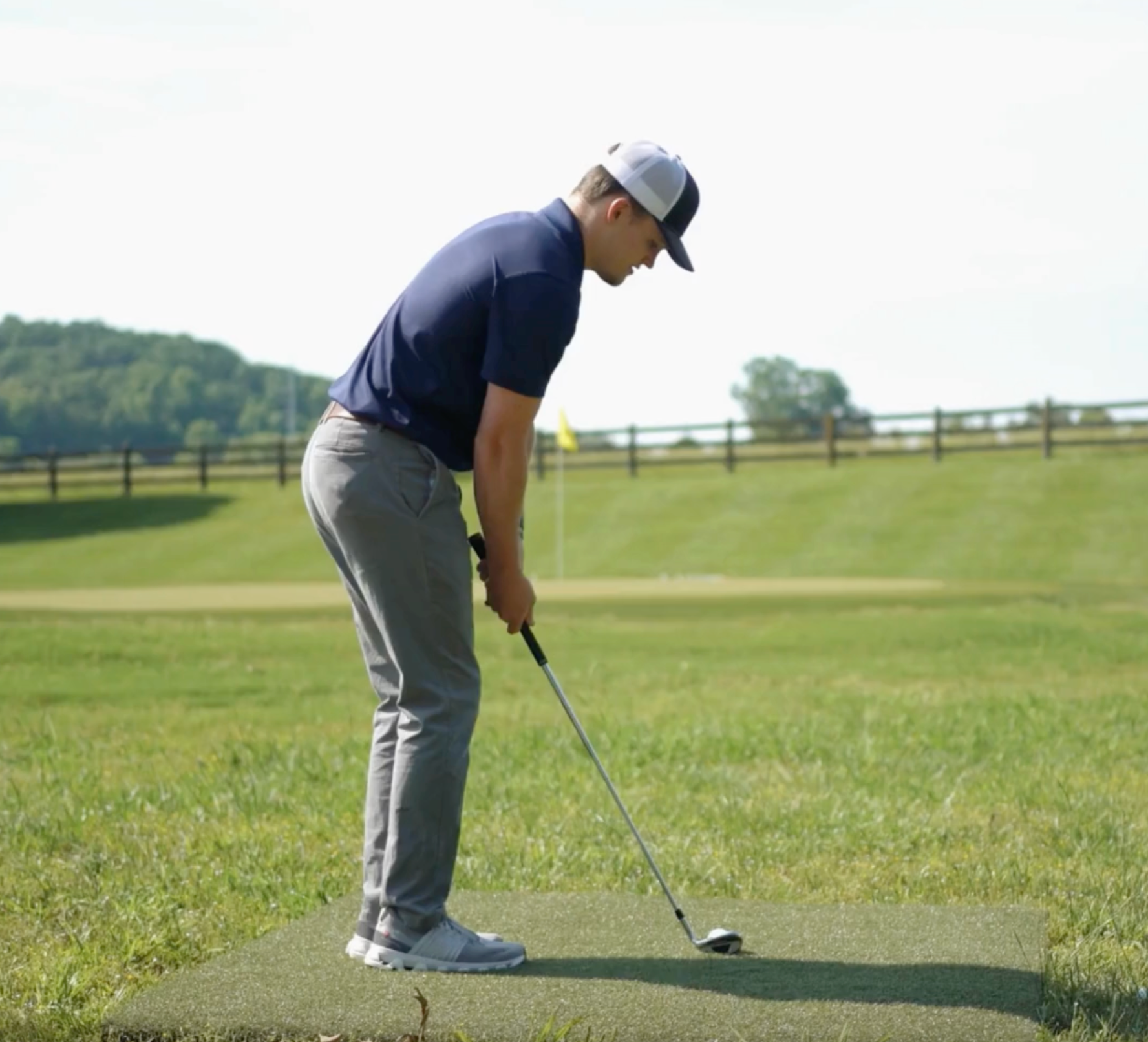 The Country Club Centerstrike™ Golf Mat by Real Feel Golf Mats™ | Premium Golf Hitting Mat