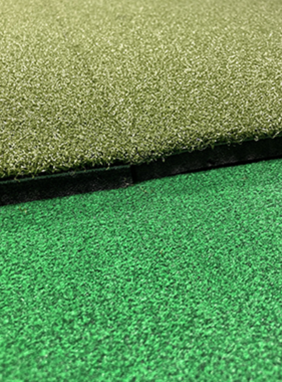 Big Moss True Launch PLUS R/L Ready SIM Kit (4x9 with Strip) – Golf Simulator Mat