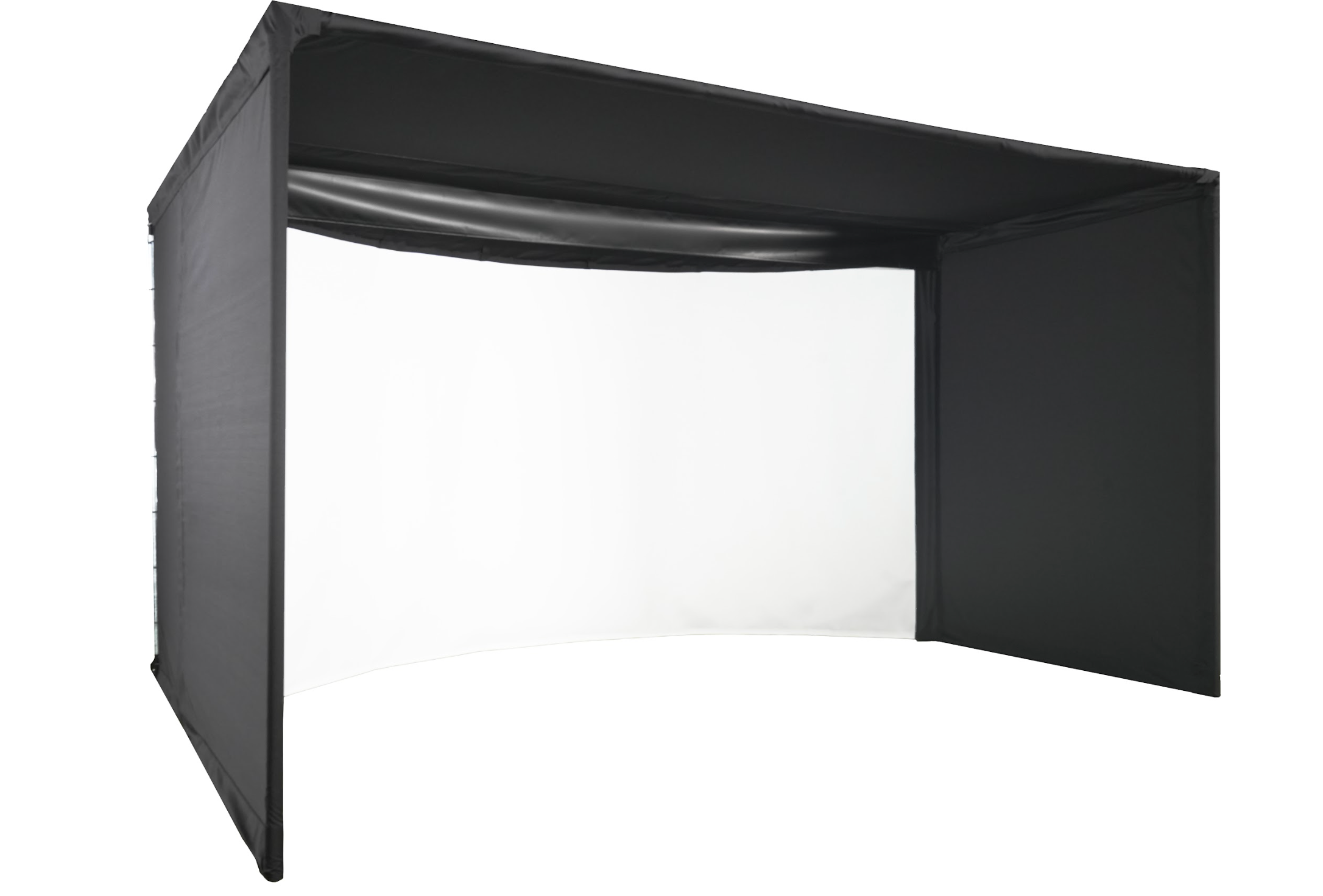 Carl’s Place Curved Golf Simulator Enclosure Kit – Immersive Panoramic Experience