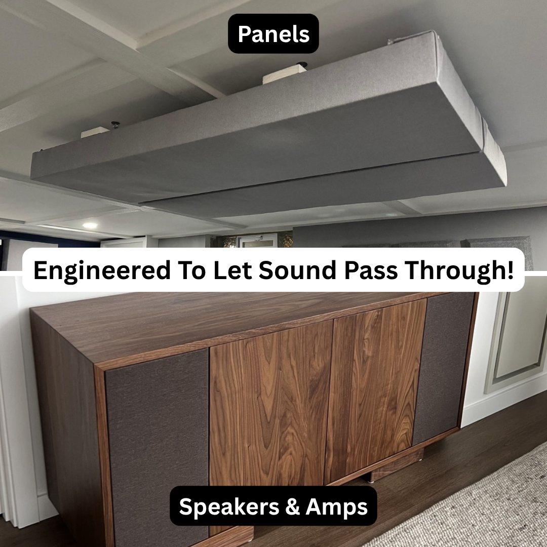 Fire Treated Acoustic Fabric - SoundAssured Dual Layer Acoustical Fabric (100% Acoustic Transparency)