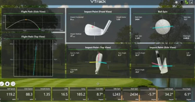 VTrak Launch Monitor – Elite Overhead Golf Simulator for Unmatched Accuracy