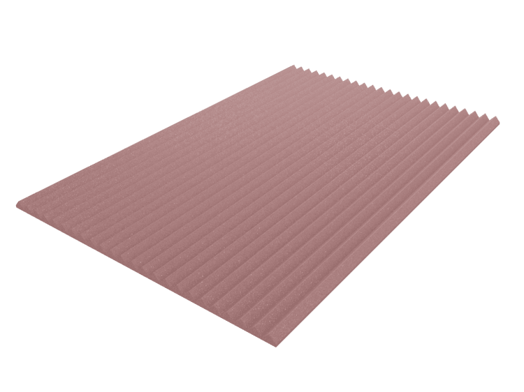 2 Inch Acoustic Foam Wedge Style Panels - 13 Color Options