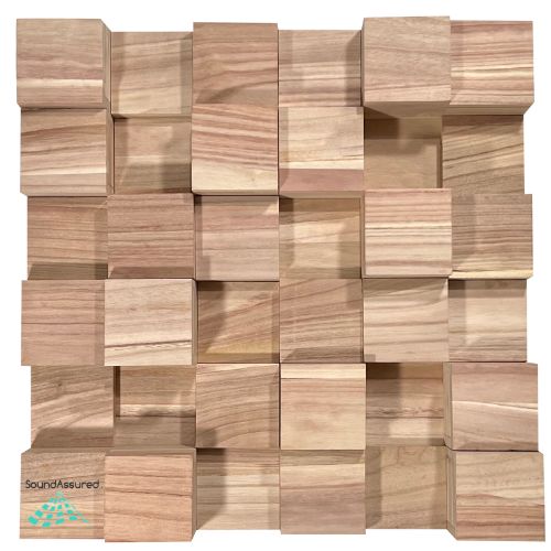 Paulownia Wood Acoustic Diffuser Panel | Sound Diffusion Panel