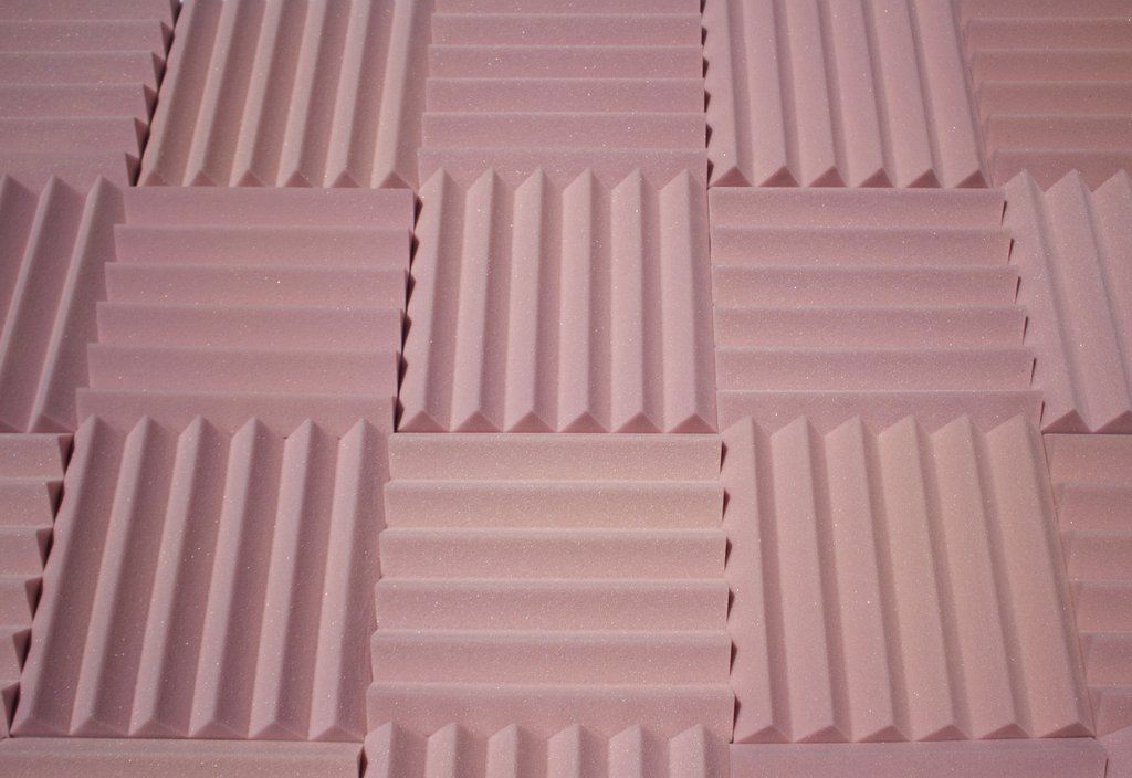 Easy Mount Acoustic Foam Kit - 12x12x2" Acoustic Foam Panels With Adhesive - Wedge Style - 4 Pack