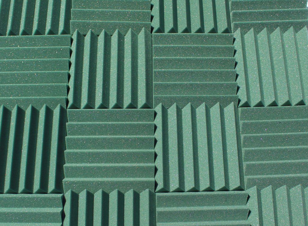 Easy Mount Acoustic Foam Kit - 12x12x2" Acoustic Foam Panels With Adhesive - Wedge Style - 4 Pack