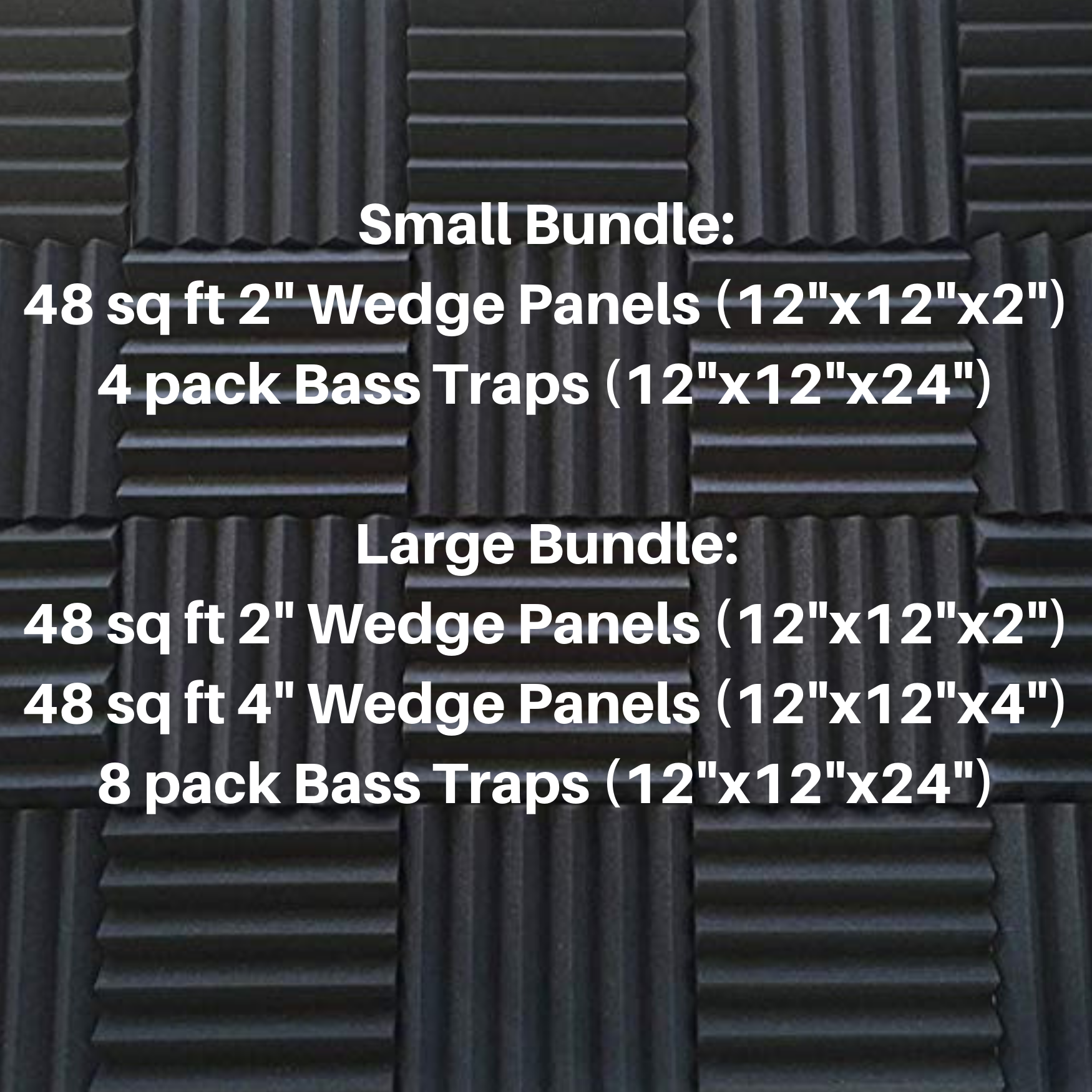 Recording Studio Acoustic Treatment Bundles