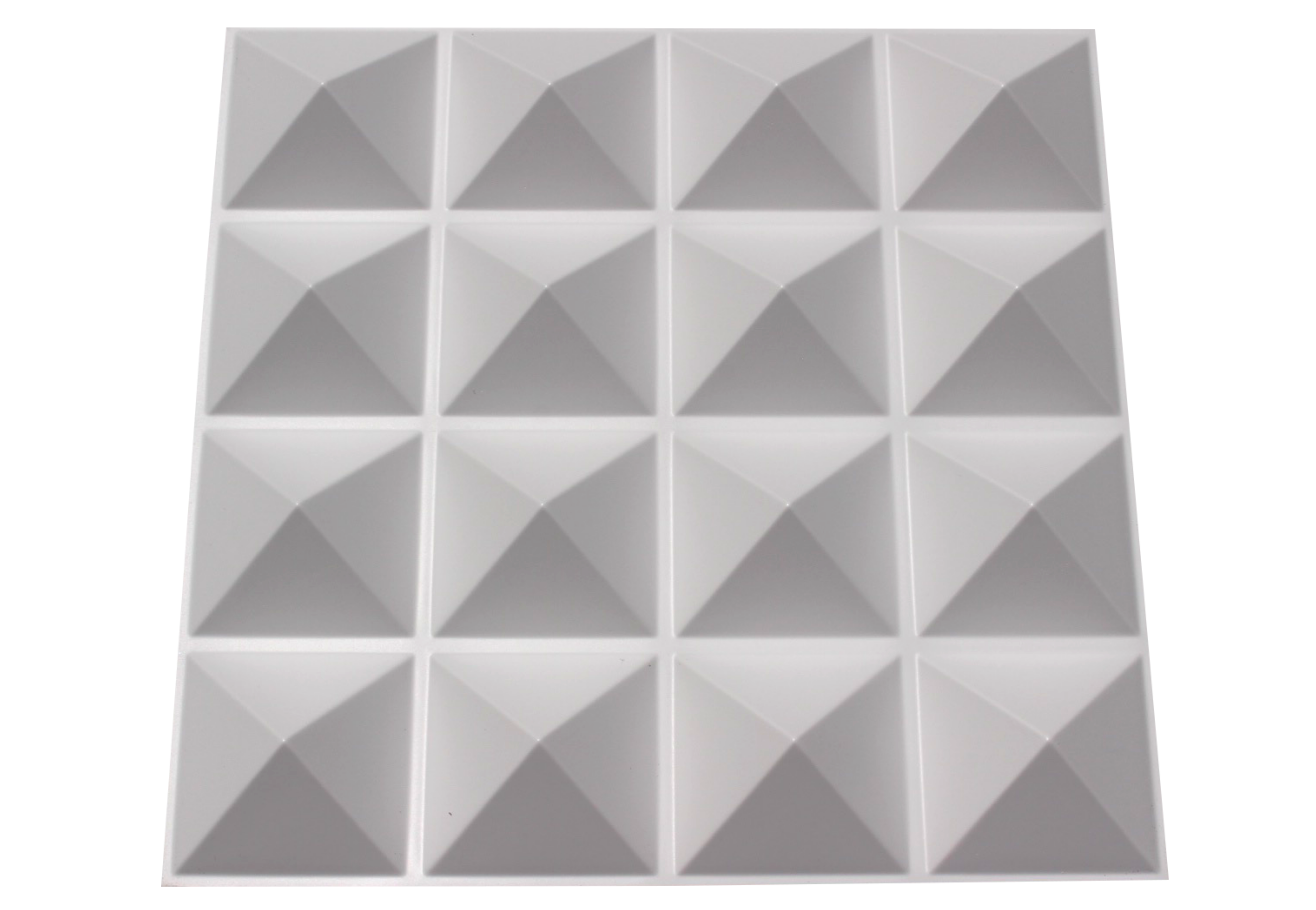 Acoustic Diffuser - PVC Sound Diffusion Panel - 4 Pack
