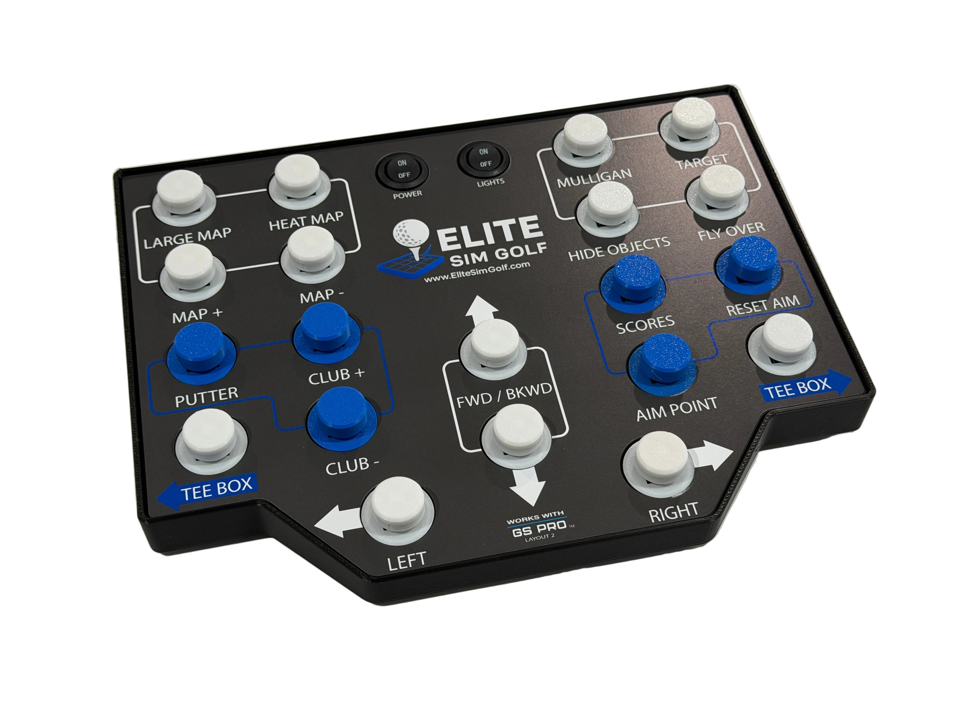 Elite 3 GSPro Wireless Controller (Elite Sim Golf Edition) by Club Keyboard