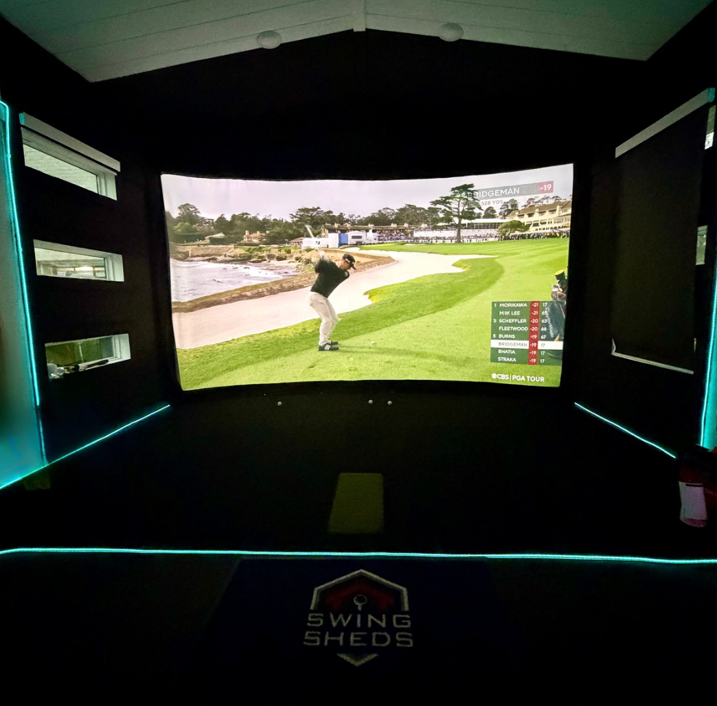 The Augusta Studio 16x20 Golf Simulator Shed – Base, 1080P HD & 4K Packages