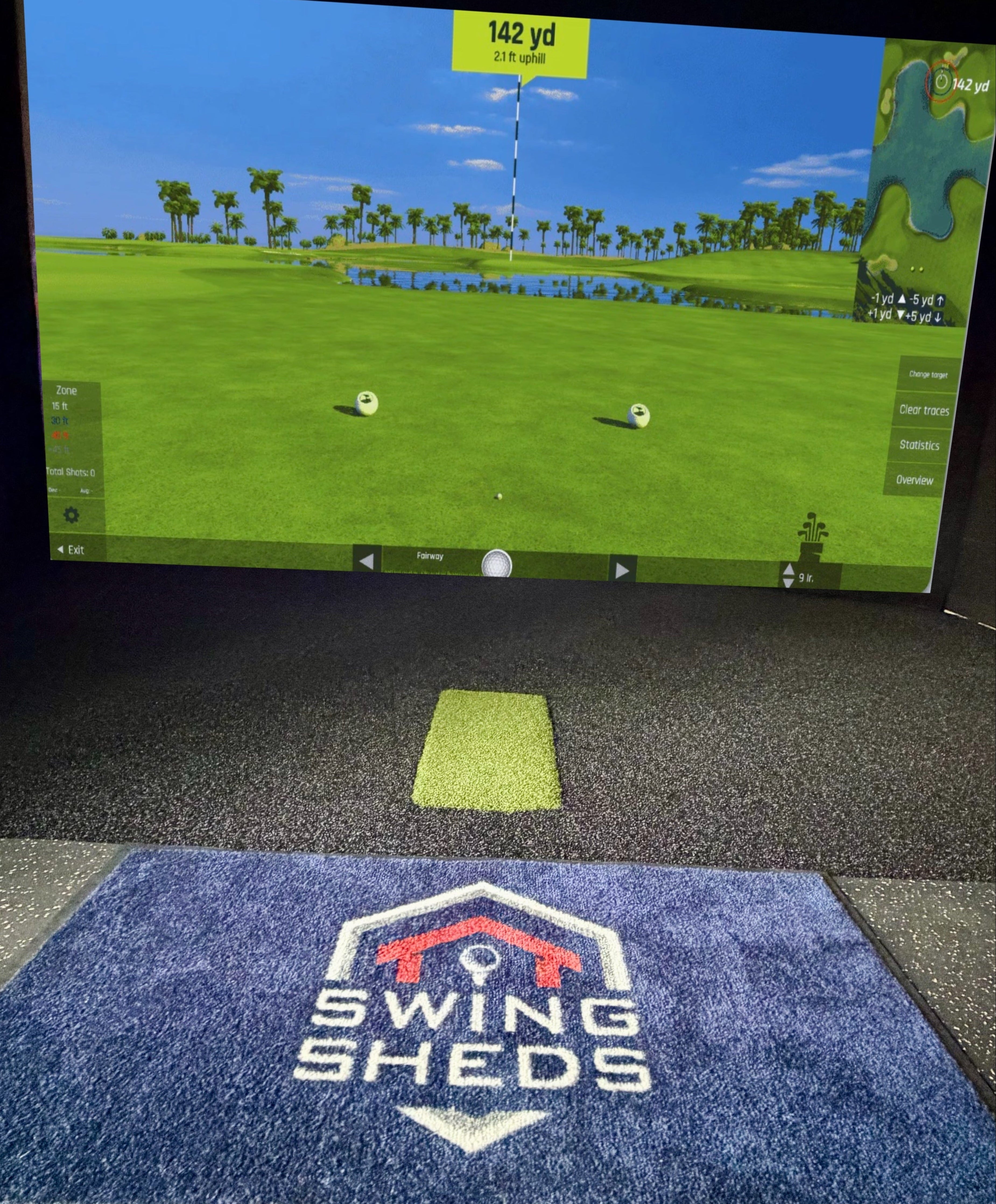 The Augusta Studio 16x20 Golf Simulator Shed – Base, 1080P HD & 4K Packages