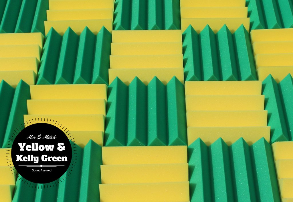 3 Inch Acoustic Foam Wedge Style Panels - 13 Color Options